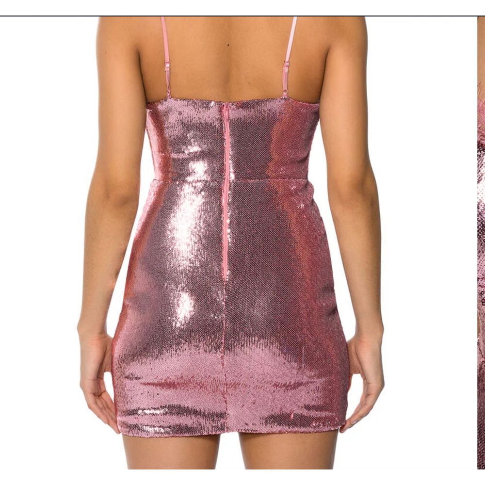 Akira BRIELLA SEQUIN SPAGHETTI STRAP MINI DRESS, size M - Picture 5 of 7